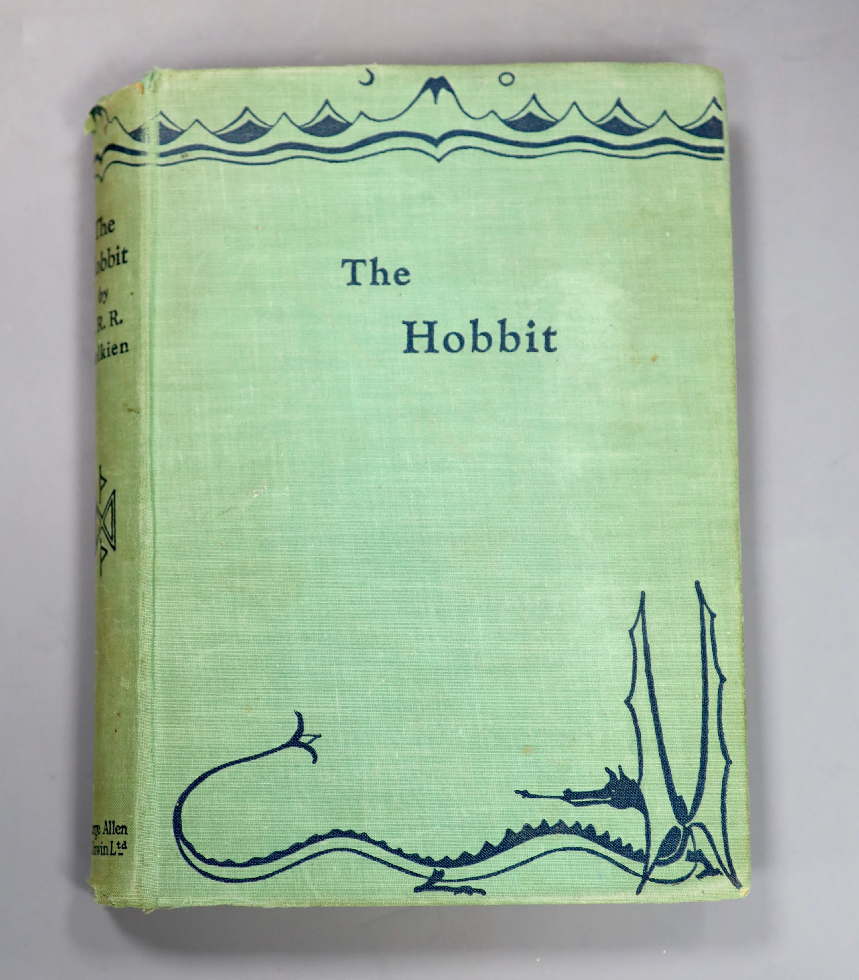 Tolkien, John Ronald Reuel (1892-1973) - The Hobbit or There and Back Again, 1st edition, 1st impression, with 1st impression dust jacket, with the word ‘’Dodgeson’’ hand corrected, with an ink mark through the ‘’e’’, th